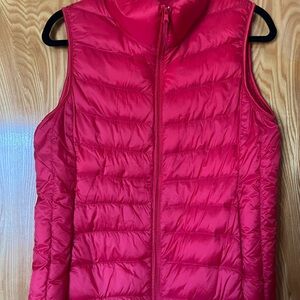 Uniqlo Bright Pink Puffer Vest